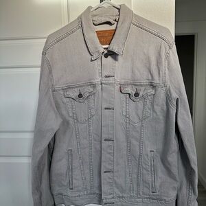 Levi's Light Gray Denim Jacket for Men